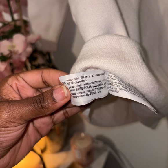 Zara-White Long Sleeve Dress - Picture 9 of 10